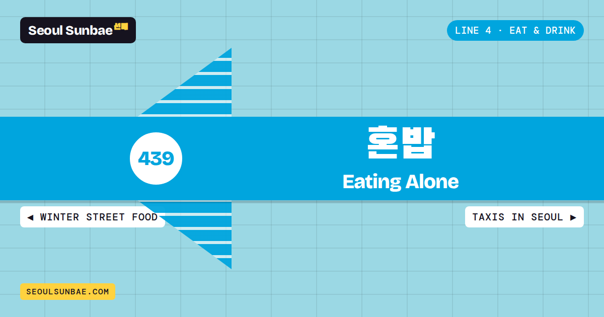 Station sign for Eating Alone In Korea: Where It's Easy And Where It's Hard