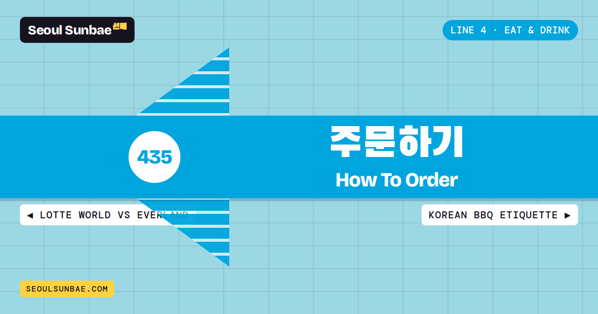 How To Order In Korea Without Embarrassing Yourself