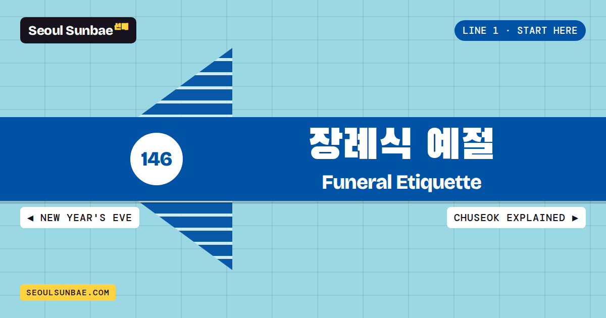 Station sign for Korean Funeral Etiquette: What To Do, Wear And Give